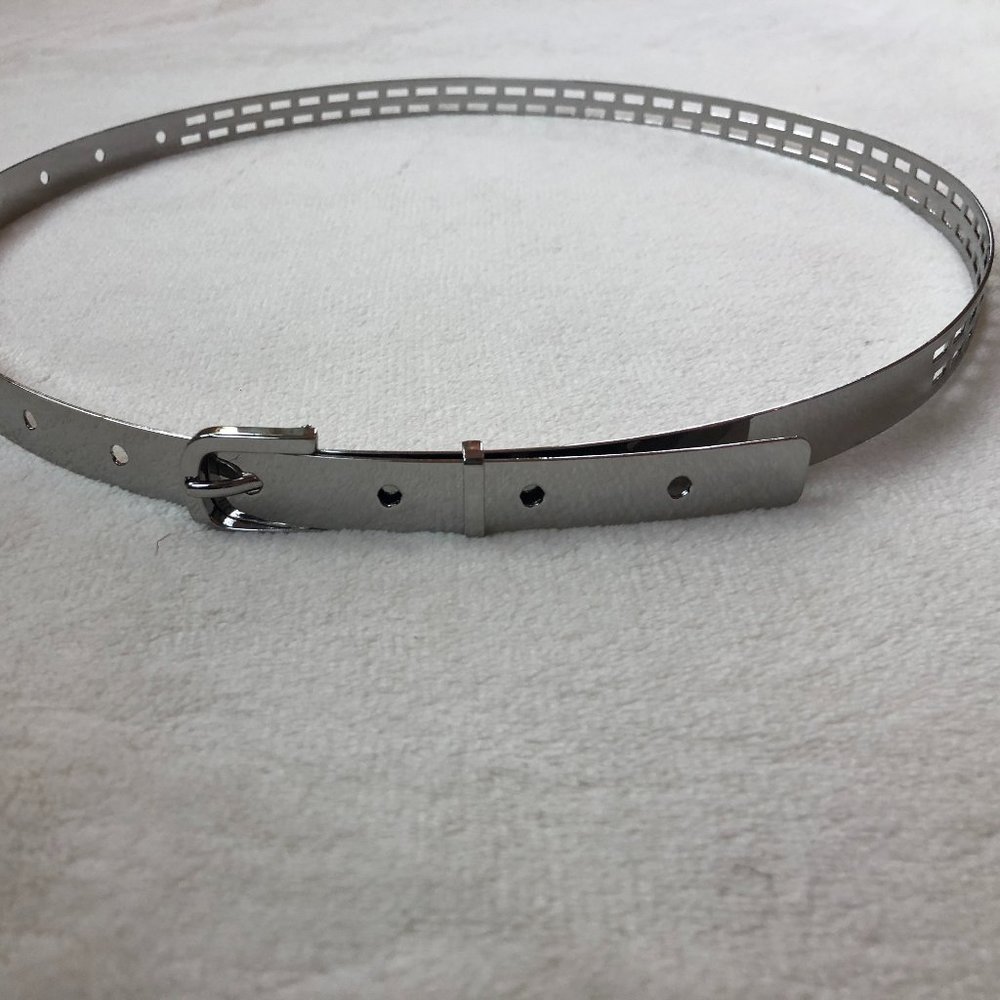 Anne Fontaine 100% brass silver belt